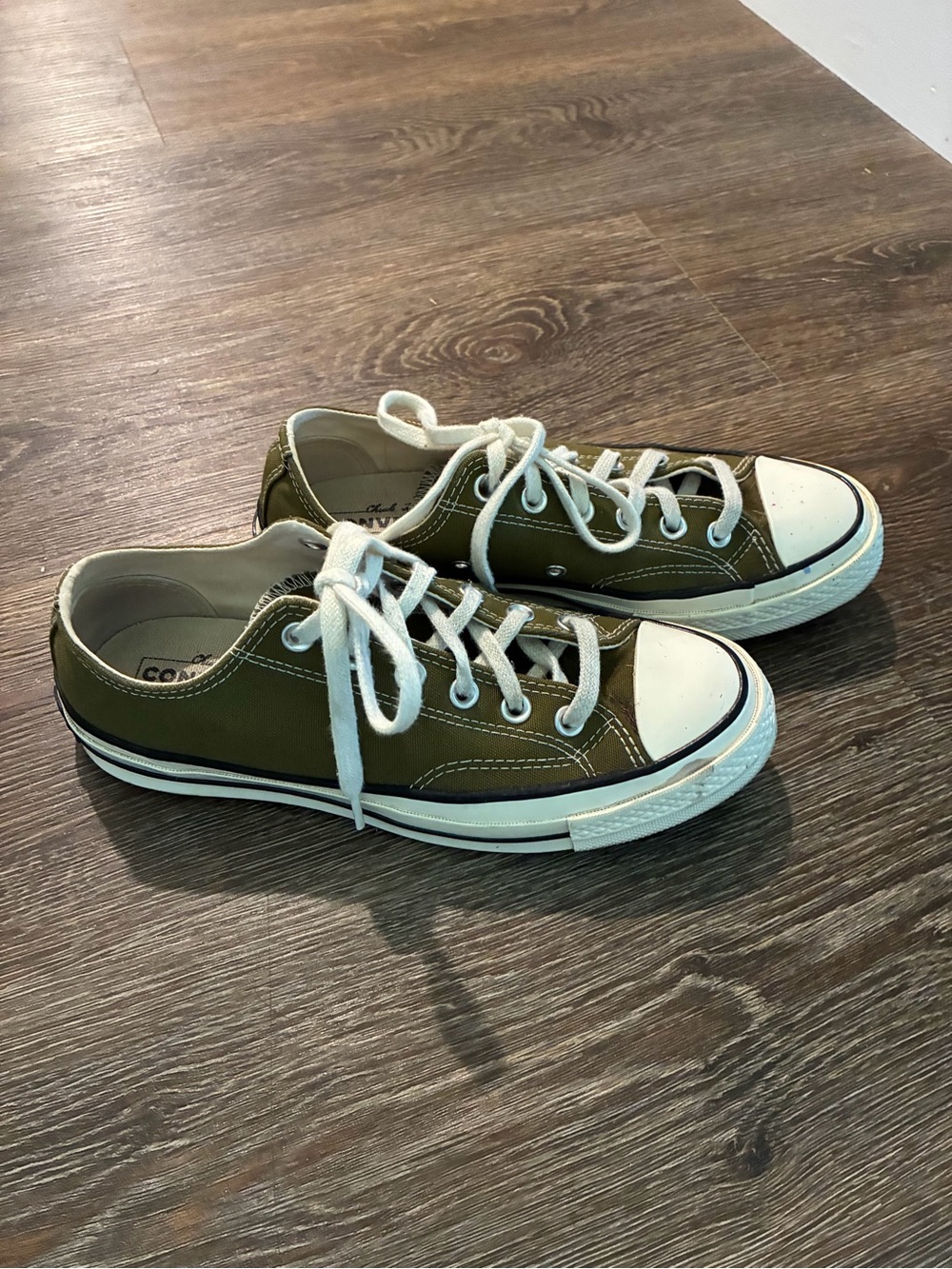 Converse Olive Green Low Top Sneakers